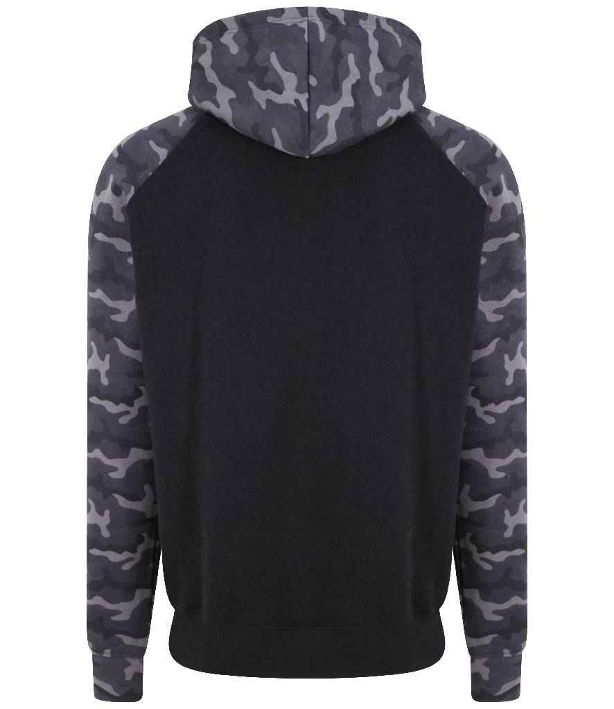 JH009 Solid Black/Black Camo Back