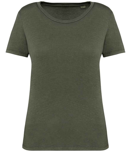 NS316 Washed Organic Khaki Front