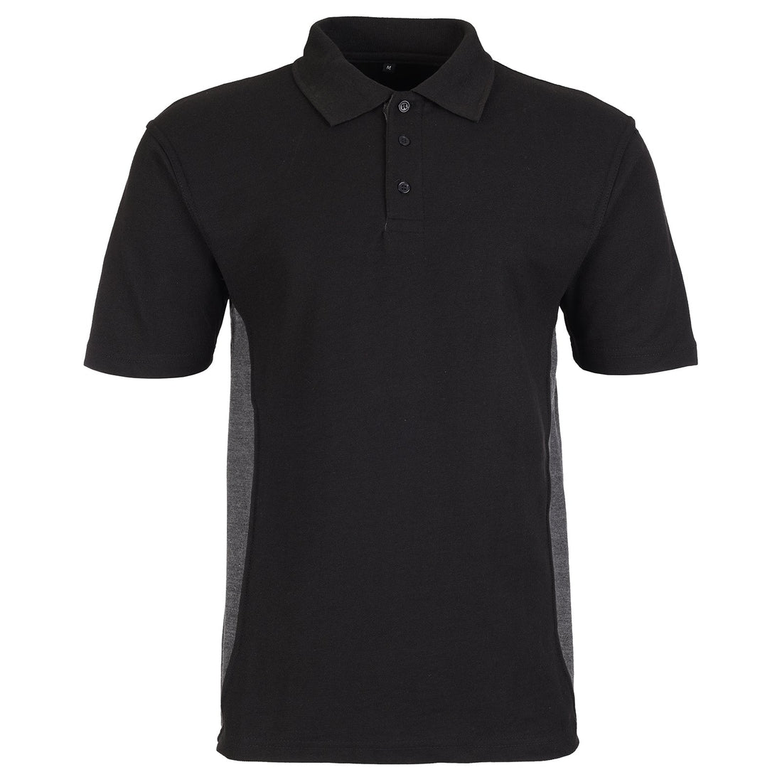 Branded black work polo shirt with logo decoration - embroidery vs print workwear guide by Cobra Workwear