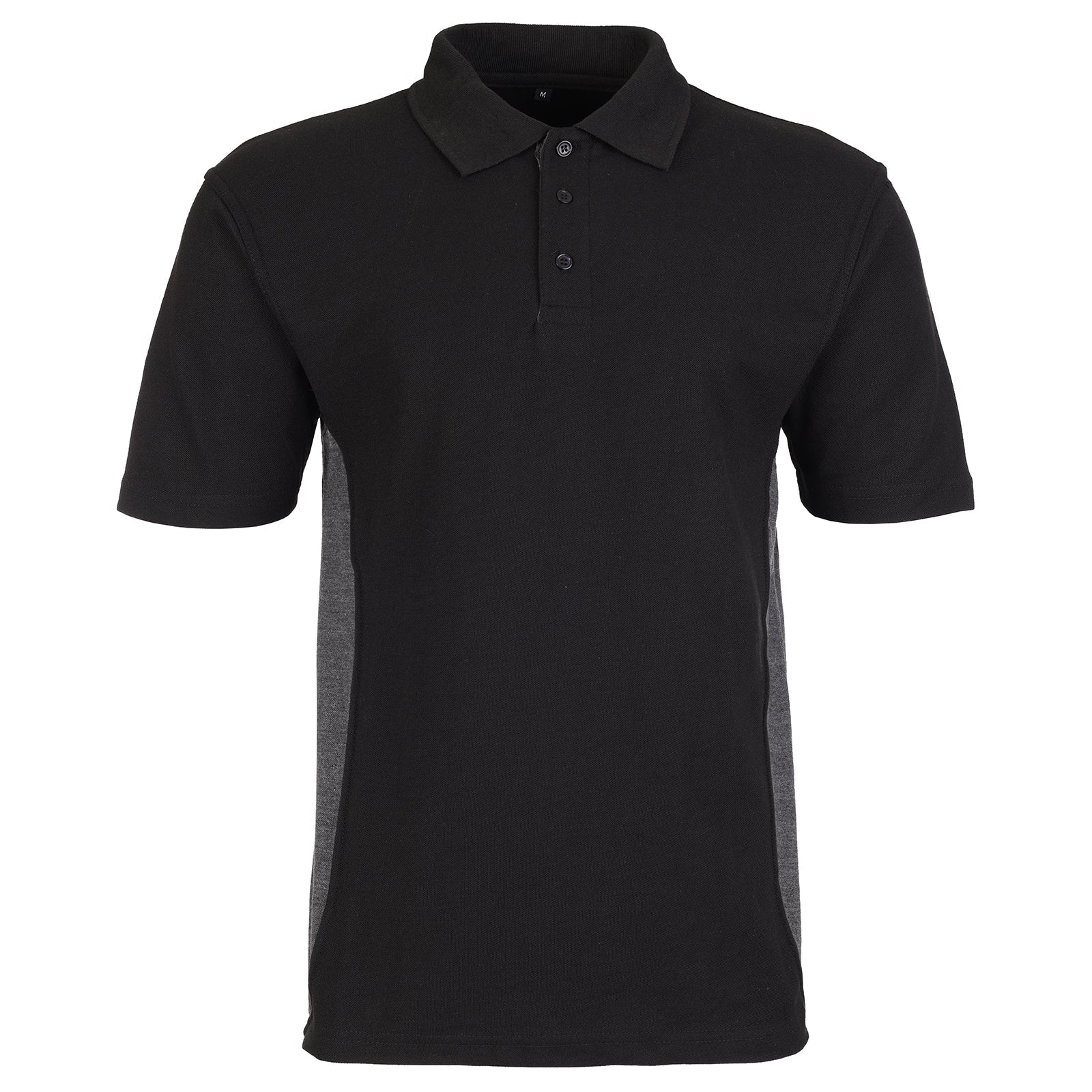 Branded black work polo shirt with logo decoration - embroidery vs print workwear guide by Cobra Workwear
