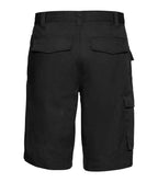 Russell Workwear Poly/Cotton Shorts | Black