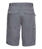 Russell Workwear Poly/Cotton Shorts | Convoy Grey
