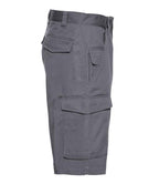 Russell Workwear Poly/Cotton Shorts | Convoy Grey
