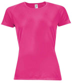 SOL'S Ladies Sporty Performance T-Shirt | Neon Pink