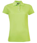 SOL'S Ladies Performer Piqué Polo Shirt | Apple Green
