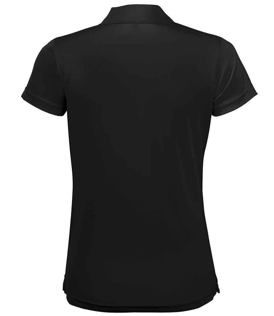 SOL'S Ladies Performer Piqué Polo Shirt | Black