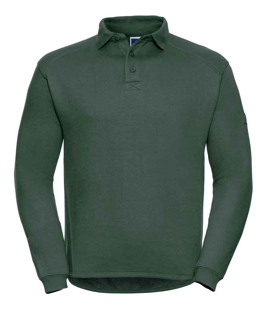 Russell Heavy Duty Collar Sweatshirt | Bottle Green