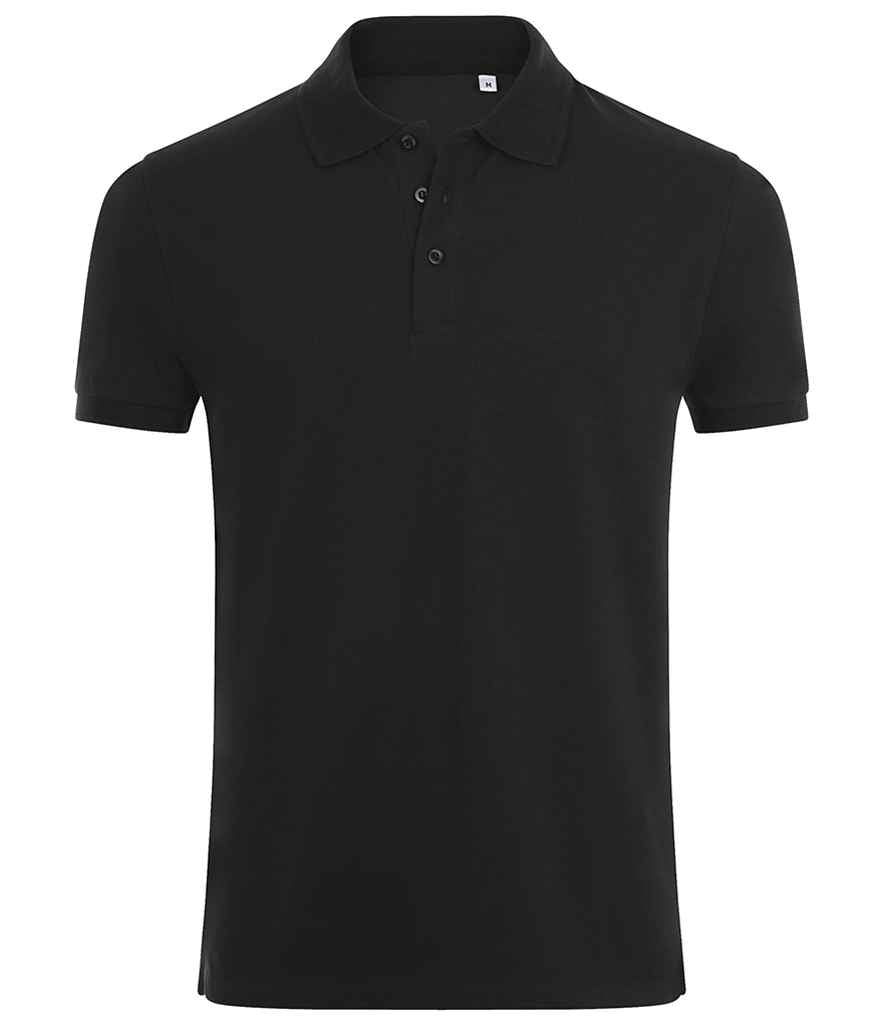 SOL'S Phoenix Piqué Polo Shirt | Black