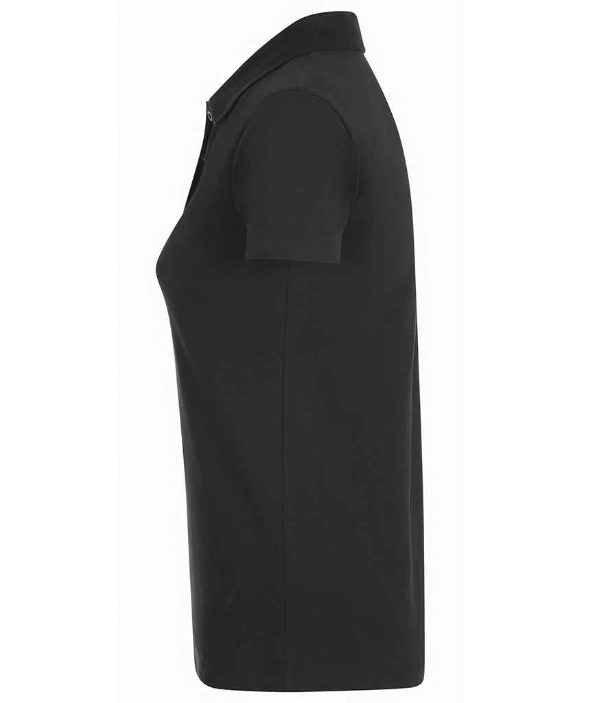 SOL'S Ladies Phoenix Piqué Polo Shirt | Black