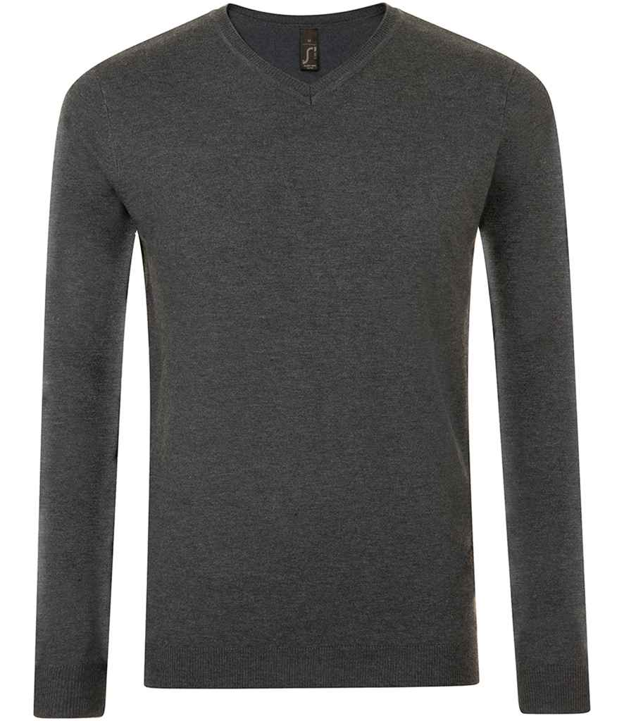 SOL'S Glory V Neck Sweater | Charcoal Marl