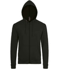 SOL'S Stone Zip Hooded Sweatshirt | Black