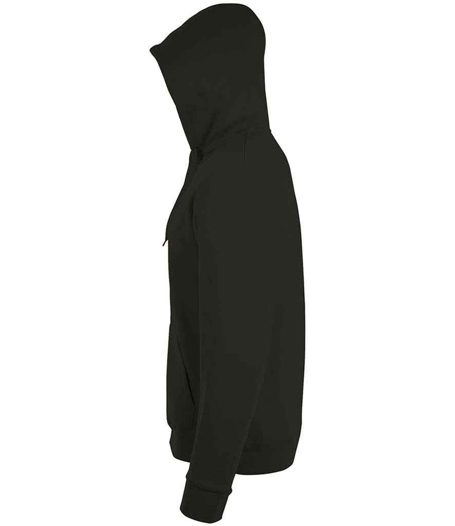 SOL'S Stone Zip Hooded Sweatshirt | Black