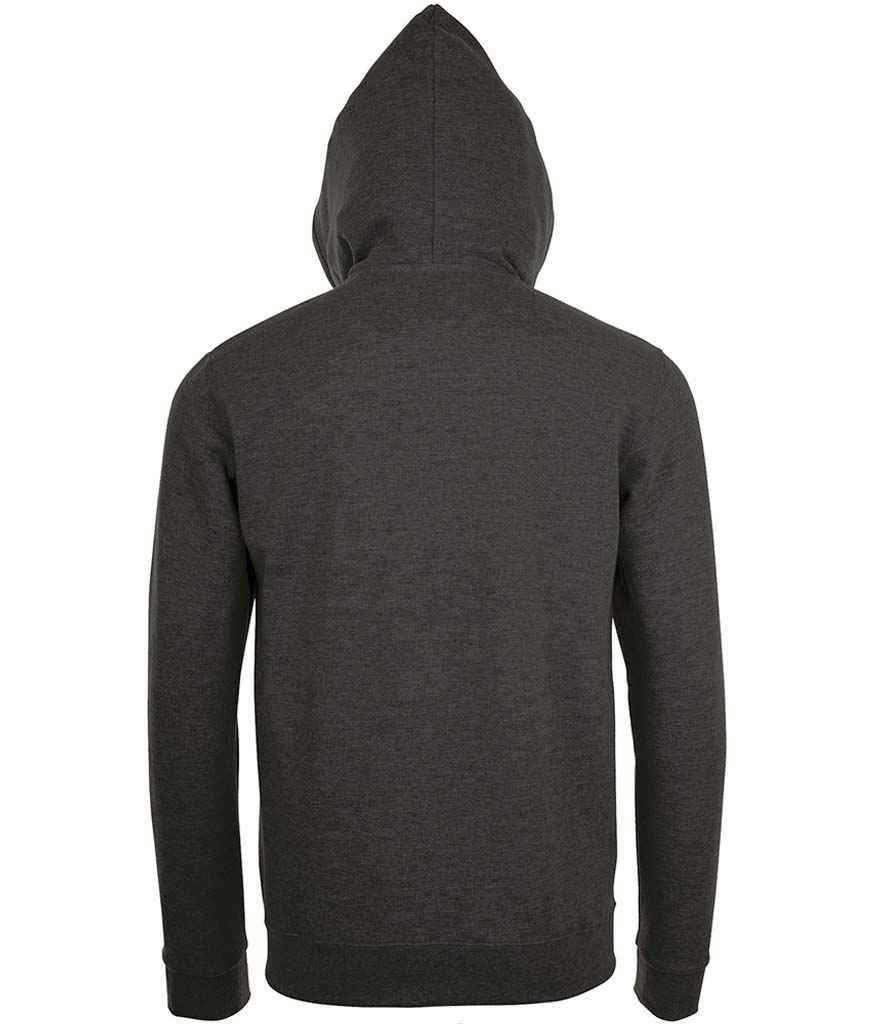 SOL'S Stone Zip Hooded Sweatshirt | Charcoal Marl