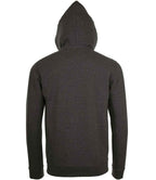 SOL'S Stone Zip Hooded Sweatshirt | Charcoal Marl