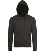 SOL'S Stone Zip Hooded Sweatshirt | Charcoal Marl