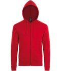SOL'S Stone Zip Hooded Sweatshirt | Red