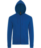 SOL'S Stone Zip Hooded Sweatshirt | Royal Blue