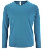 SOL'S Sporty Long Sleeve Performance T-Shirt | Aqua