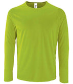 SOL'S Sporty Long Sleeve Performance T-Shirt | Neon Green