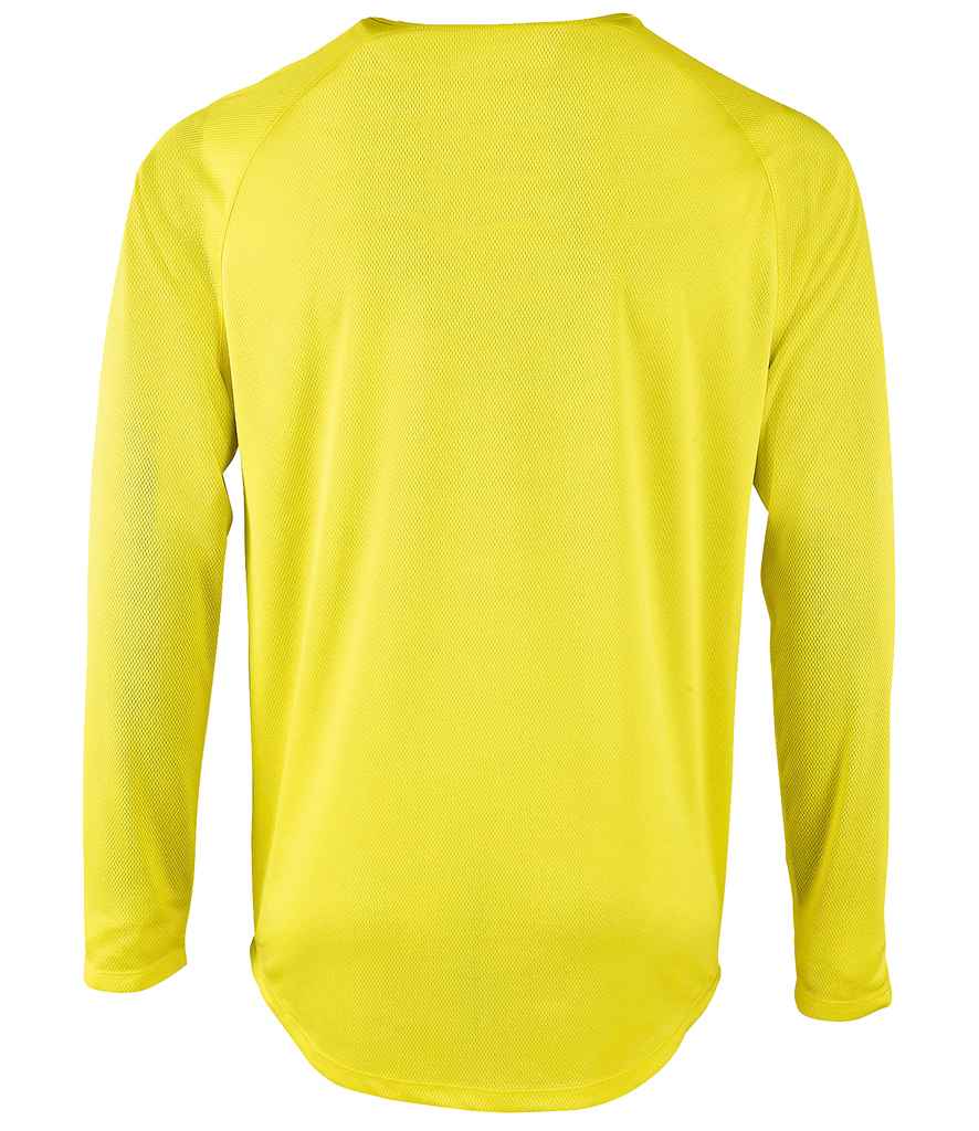 SOL'S Sporty Long Sleeve Performance T-Shirt | Neon Yellow