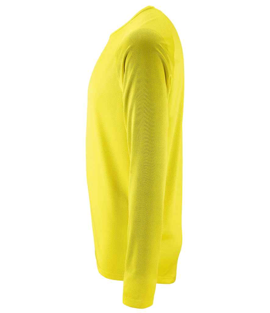 SOL'S Sporty Long Sleeve Performance T-Shirt | Neon Yellow