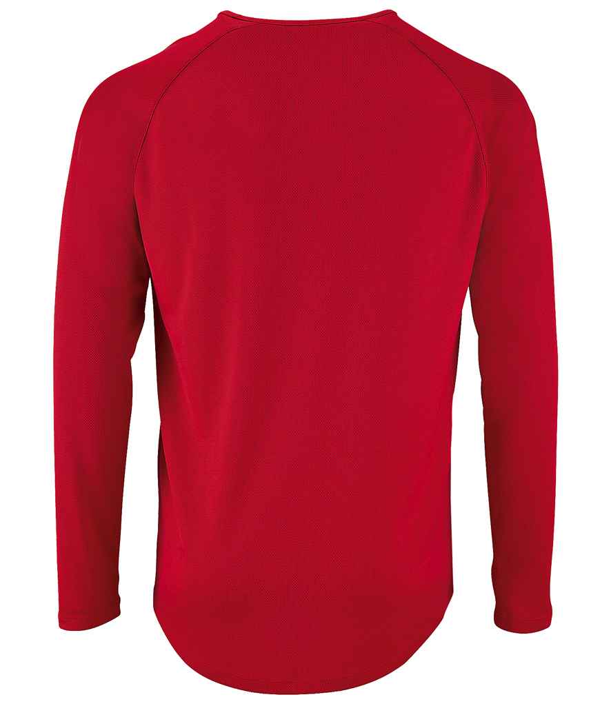 SOL'S Sporty Long Sleeve Performance T-Shirt | Red