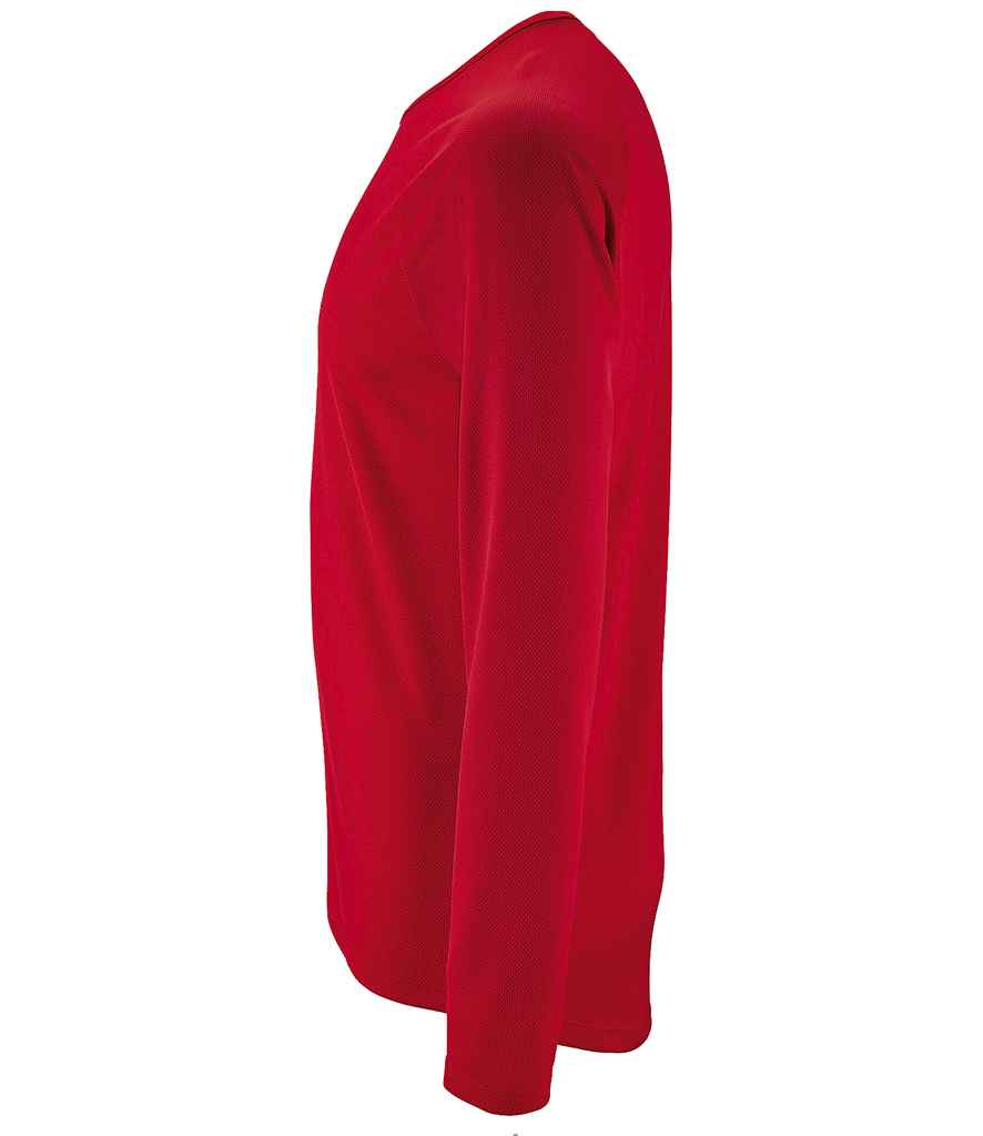 SOL'S Sporty Long Sleeve Performance T-Shirt | Red