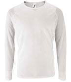 SOL'S Sporty Long Sleeve Performance T-Shirt | White