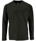 SOL'S Imperial Long Sleeve T-Shirt | Deep Black