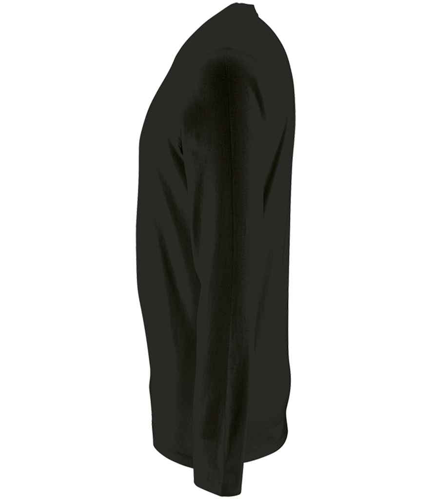 SOL'S Imperial Long Sleeve T-Shirt | Deep Black