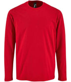 SOL'S Imperial Long Sleeve T-Shirt | Red