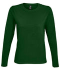 SOL'S Ladies Imperial Long Sleeve T-Shirt | Bottle Green