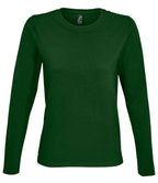SOL'S Ladies Imperial Long Sleeve T-Shirt | Bottle Green