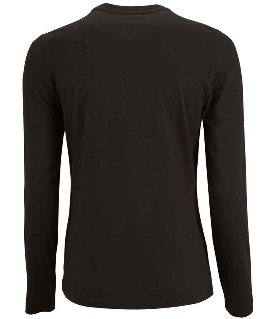 SOL'S Ladies Imperial Long Sleeve T-Shirt | Deep Black