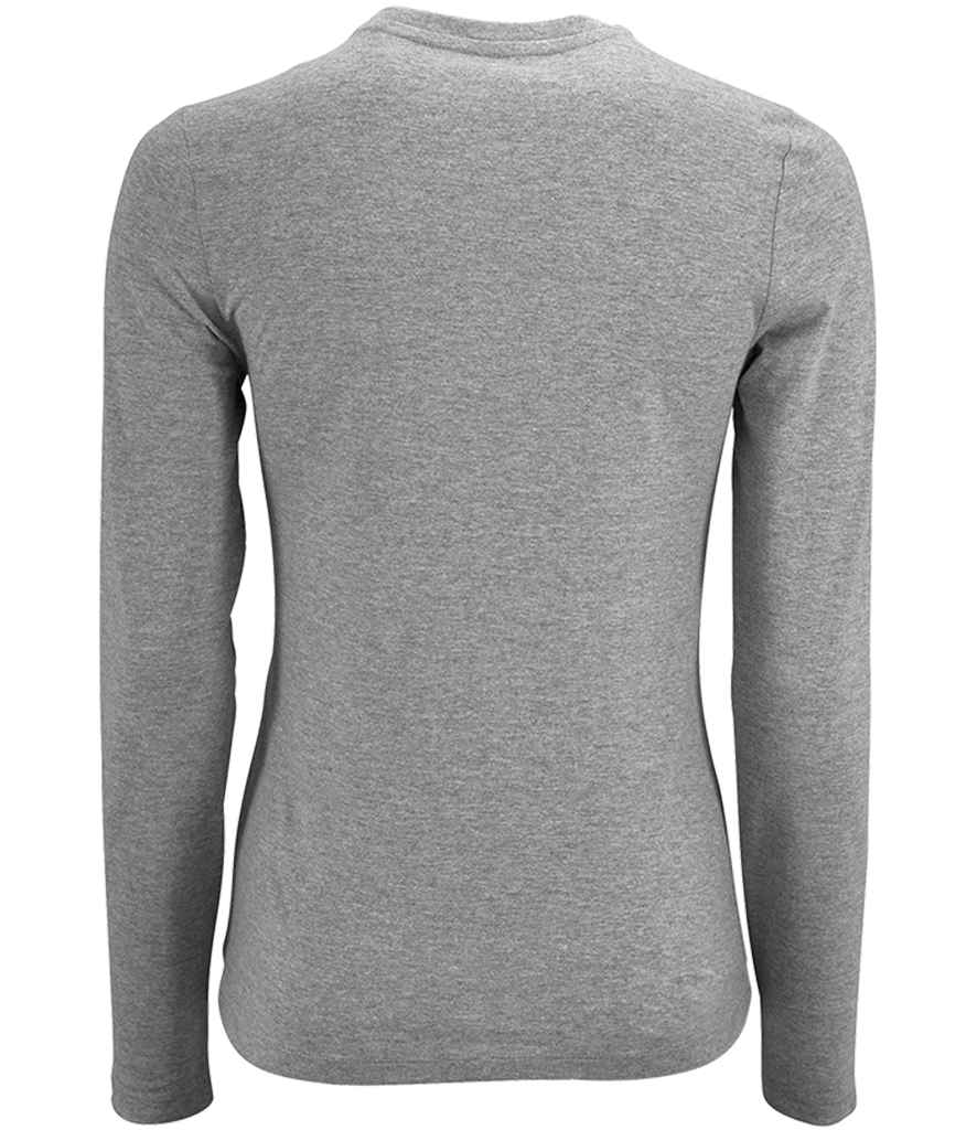 SOL'S Ladies Imperial Long Sleeve T-Shirt | Grey Marl