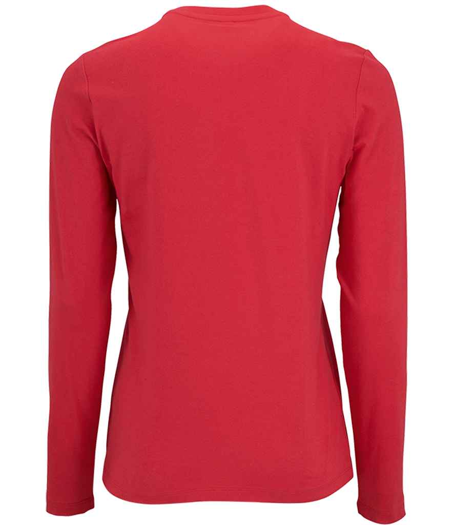 SOL'S Ladies Imperial Long Sleeve T-Shirt | Red