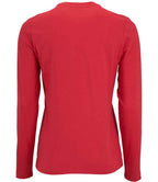 SOL'S Ladies Imperial Long Sleeve T-Shirt | Red
