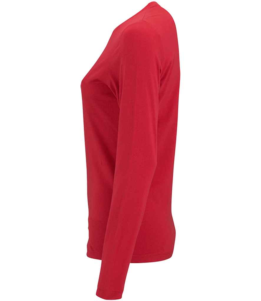 SOL'S Ladies Imperial Long Sleeve T-Shirt | Red