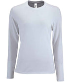 SOL'S Ladies Imperial Long Sleeve T-Shirt | White