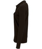 SOL'S Ladies Perfect Long Sleeve Piqué Polo Shirt | Black