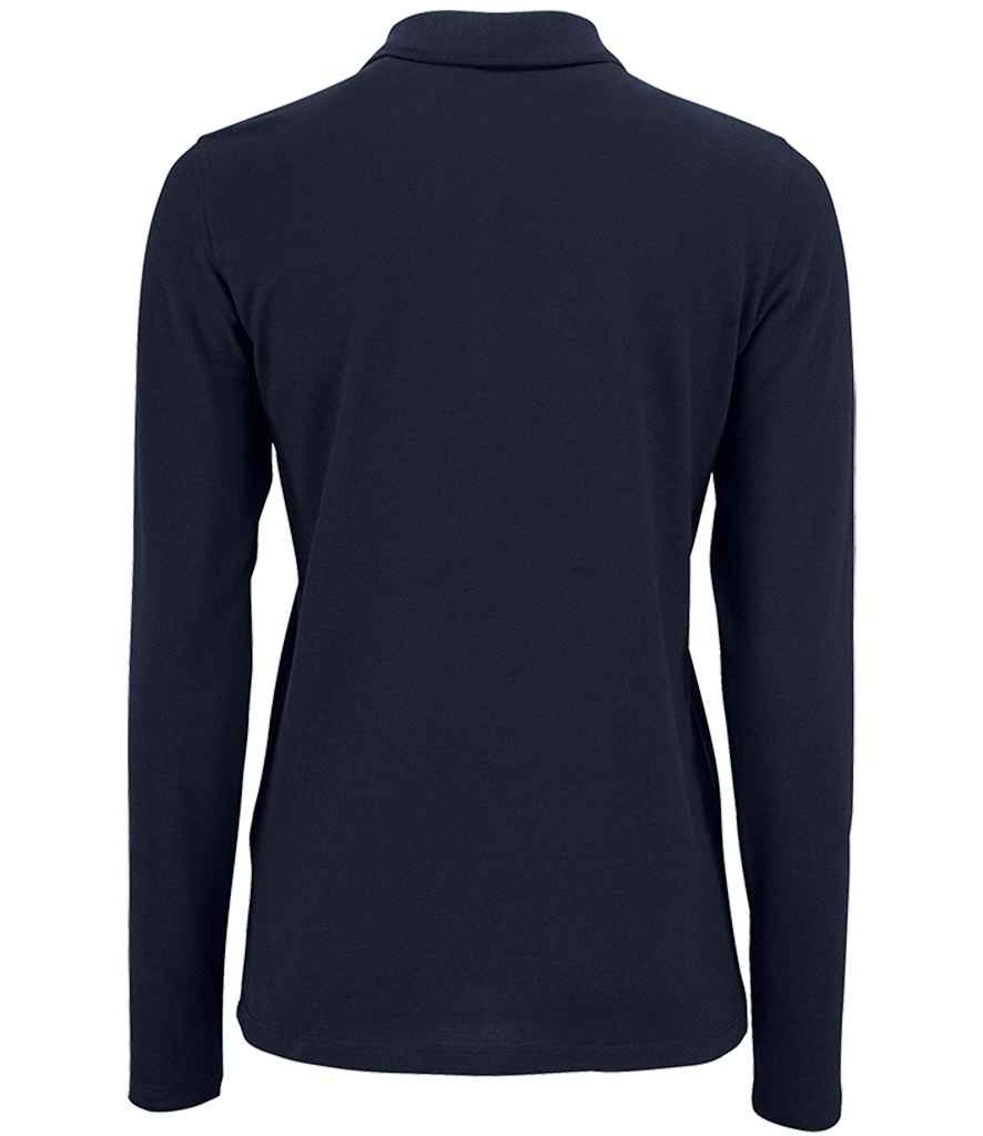 SOL'S Ladies Perfect Long Sleeve Piqué Polo Shirt | French Navy