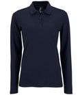SOL'S Ladies Perfect Long Sleeve Piqué Polo Shirt | French Navy