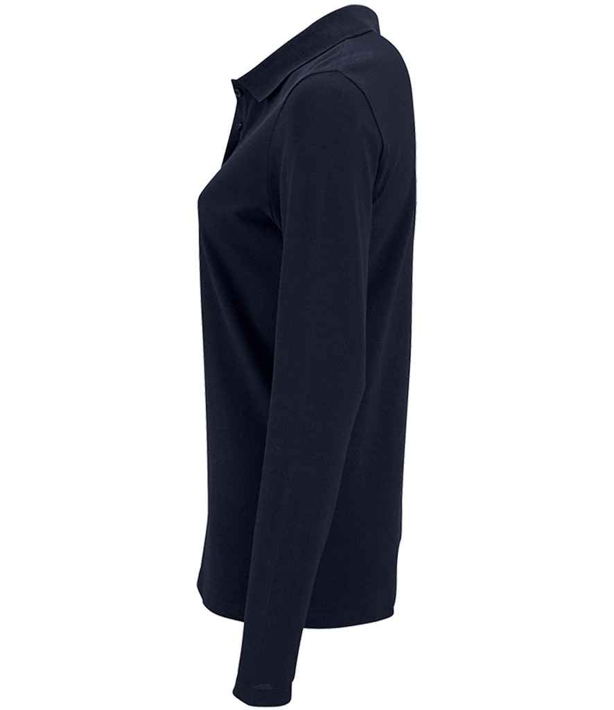 SOL'S Ladies Perfect Long Sleeve Piqué Polo Shirt | French Navy