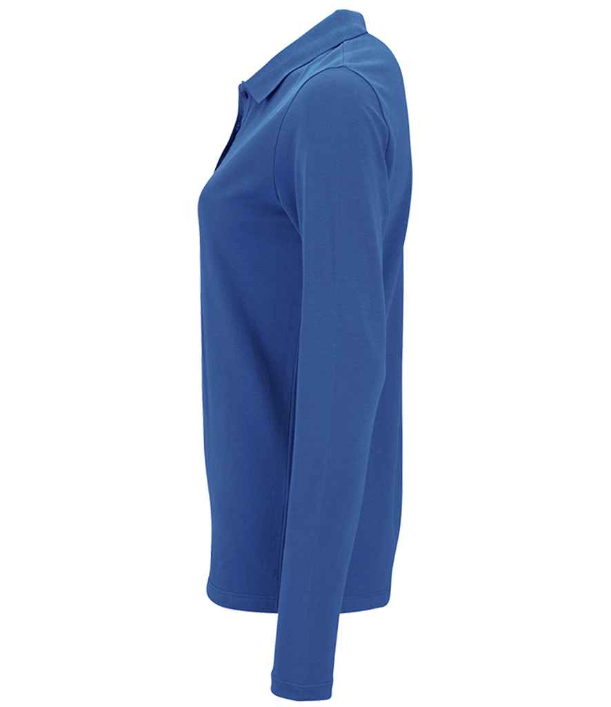 SOL'S Ladies Perfect Long Sleeve Piqué Polo Shirt | Royal Blue