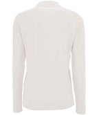 SOL'S Ladies Perfect Long Sleeve Piqué Polo Shirt | White