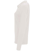 SOL'S Ladies Perfect Long Sleeve Piqué Polo Shirt | White