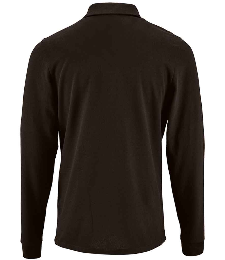 SOL'S Perfect Long Sleeve Piqué Polo Shirt | Black