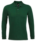 SOL'S Perfect Long Sleeve Piqué Polo Shirt | Bottle Green