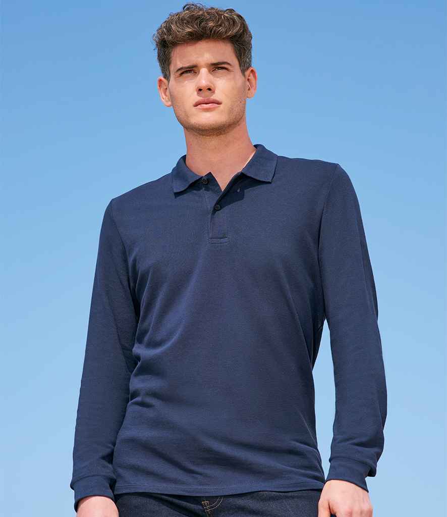 SOL'S Perfect Long Sleeve Piqué Polo Shirt | French Navy