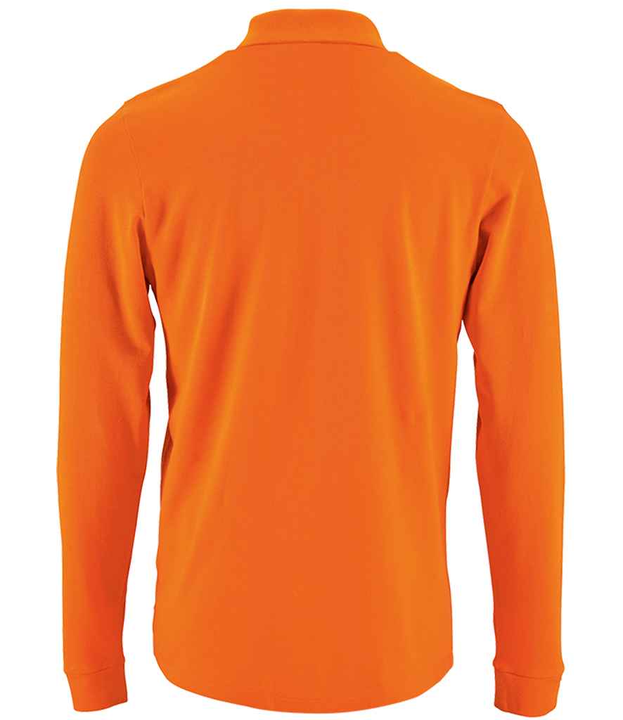 SOL'S Perfect Long Sleeve Piqué Polo Shirt | Orange